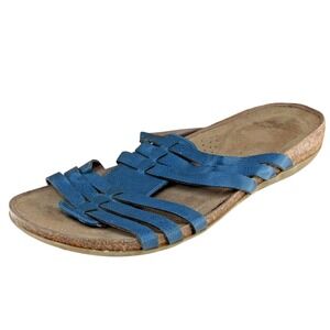 Natural Soul Size 10 M Blue Slides Synthetic Women Sandal Shoes Nema